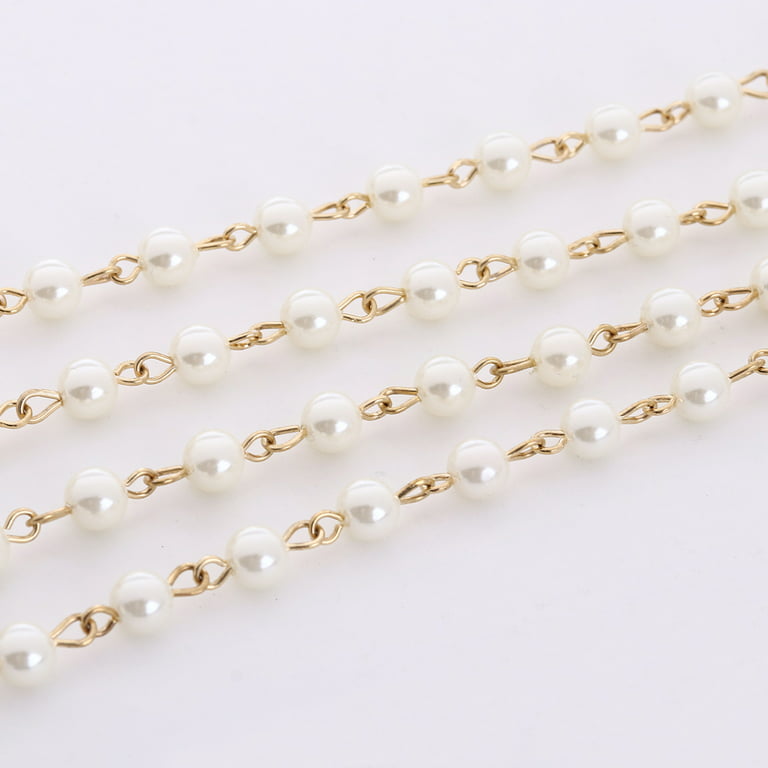 White Beads and Pearls Eyeglass Chains, Womens Readers Necklace - Bits off  the Beach