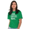 thumbnail image 4 of Yoga Coffee Naps Meditation Fitness Women's Plus Size Graphic Tee Brisco Brands 5X, 4 of 5