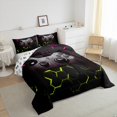 thumbnail image 4 of Feelyou Video Gaming Gamer Queen Comforter Set, Chic Abstract Bedding Sets, Teens Kids Boys Girls Reversible Bedding Comforter Set, Luxury Bedroom Decor, 3-Piece, 4 of 9