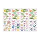 thumbnail image 1 of 8 hojas de pegatinas para ventanas, pegatinas de pared, flores, pájaros, mariposas, pegatinas decorativas para ventanas para decoración de vidrio, 1 of 9