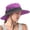 Purple, variant on dgysar Ponytail Sun Hat 22in Women's UPF 50  Wide Bucket Hat Foldable Mesh Fishing Cap with Neck Protection for Hiking Garden Farming Black 21-23in Cir