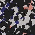 thumbnail image 4 of DKNY Women's Printed Ruffle-Sleeve Dress Black- Size Large, 4 of 4