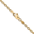 thumbnail image 4 of 14K Yellow Gold 3.2mm Round Open Link Cable Chain (24 X 3.2) Made In Peru pen218-24, 4 of 5