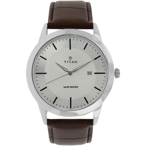 Titan Autumn-Winter 19 Analogue Silver Dial Men's Watch NM1584SL03/NN1584SL03