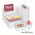 thumbnail image 4 of Deluxe Desktop Drawer Organizer Set - Transparent, Multifunctional Storage Boxes for Bathroom, Bedroom, Living Room - Space-Saving, Adjustable, Stackable, 4 of 11