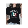 thumbnail image 1 of 1pc Mexico Flag Print Women'S Short Sleeve T-Shirt - "Mexico est 1821" Patriotic Design, Casual Crew Neck, all-Season Wear, ideal for Mexican independence Day & Patriotic Celebrations, Perfect Ho, 1 of 7