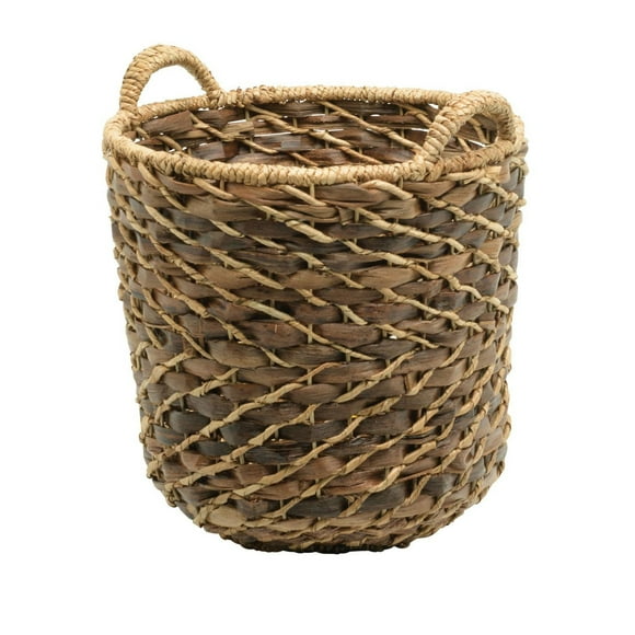 Panier de rangement bacbac et bangkuang, fabriqué avec des fibres naturelles, marron Panier en roseau tissé