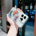 thumbnail image 5 of Compatible iPhone 13 Pro Max Butterfly Case, Flexible Cute 3D Butterfly Soft TPU Glitter Clear Women Girls Shockproof Protect Cover Case for iPhone 13 Pro Max 6.7", 5 of 6
