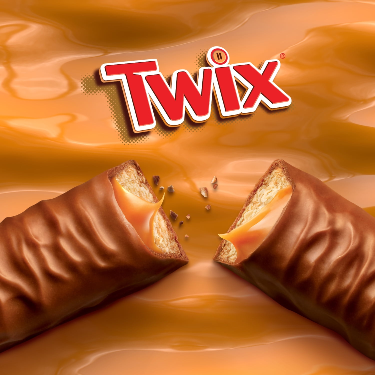Twix Fun Size Caramel Chocolate Bars - 10 Ct