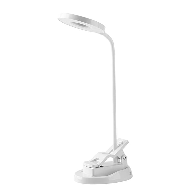 Lámpara De Escritorio Con Clip, Espejo De Doble Cara, Lámpara De Mesa, Carga Usb, Luz De Lectura Para El Cuidado De Los Ojos, Para Dormitorio, Sala De Estar, Estudio, Dormitorio Vogacara HA015708-00