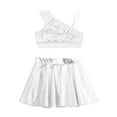 thumbnail image 3 of inhzoy Kids Girls Modern Jazz Latin Dance Clothes 2PCs Outfits Silver 8, 3 of 5