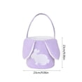 thumbnail image 3 of Bunny Egg Hunt Easter Bucket Plush, Easter Bucket Bags With Rabbit Ears, Bunny Ears Baskets, Easter Bunny Basket, Candy Storage Decorations With Rabbit Ears, 3 of 6