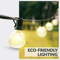 thumbnail image 6 of Newhouse Lighting 25 Pack LED Clear G40 Globe Light Bulbs for Outdoor String Lights Fits E12 and C7 Base 1.5 Inch Light Bulbs G40 Replacement Bulbs for Patio Lights, 6 of 8