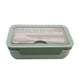 thumbnail image 4 of Caja Bento Fiambrera Bento de 4 compartimentos a prueba de fugas con utensilios, apta para microondas y lavavajillas, de plástico para niños (morado claro, 1 pieza) Rkxzt, 4 of 8