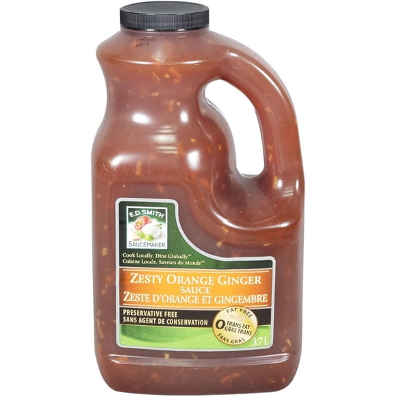 E.D. Smith - Sauce Orange et Gingembre Piquante - 3,78 L - Lot de 2 - Saveur Audacieuse pour Trempette, Marinade et Plus (2x3,78 L)