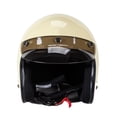 thumbnail image 4 of 3 Snap-Button Visor Shield Lens Visor Flip Up Wind Shield for Open Face Motorcycle Helmet, 4 of 7