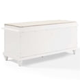 thumbnail image 4 of Crosley Palmetto 2 Door Storage Entryway Bench in White, 4 of 12