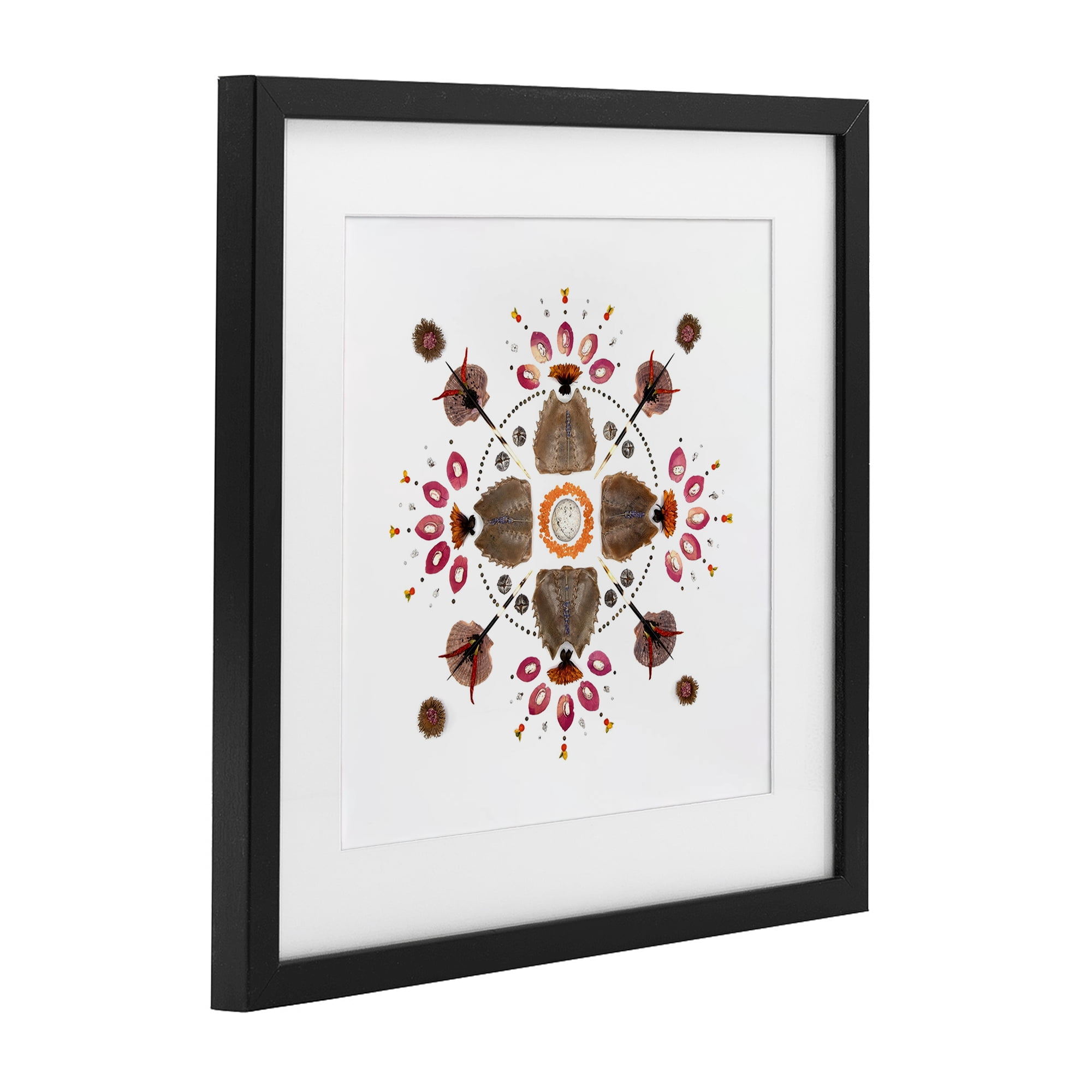 Stupell Industries Symmetrical Nautical Collection Black Framed Print Under Glass, design by Beth Adoette