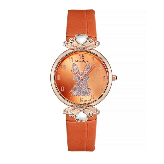 TIHLMK Analog Quartz Watchfor Womens Luxury Women's Watch Leather Strap Quartz Waterproof Elegant Casual Ladies Wirstwatch