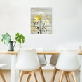 thumbnail image 5 of Farmhouse Yellow Floral Wall Art for Living Room White Daisy Flower and Butterfly on Grey Wood Pictures Wall Decor Nature Plant Framed Canvas Wall Art for Bedroom Bathroom Decor,16L X 12W inches, 5 of 6