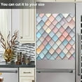 thumbnail image 3 of Yayeee Magnetic Dishwasher Cover for The Front Decoration Home Kitchen Machine Sticker Protector, Red Art Pattern, 3 of 6