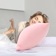 thumbnail image 3 of REGALWOVEN 2 Pack Egyptian Cotton Pillowcases with Zipper Clourse Standard Light Pink, 3 of 8