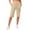 Beige -AA01, variant on Dwellite Shorts for Women Knee Length with Pockets High Waisted Stretch Long Bermuda Shorts for Summer Dressy Casual Blue S