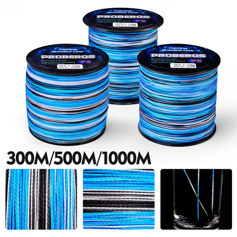 8-strand Braided Fishing Line 300 / 500 / 1000 Meters  10-20-30-40-50-60-80-100lb Power Horse Camouflage Main Line For Rock  Fishing Sea Fishing 
