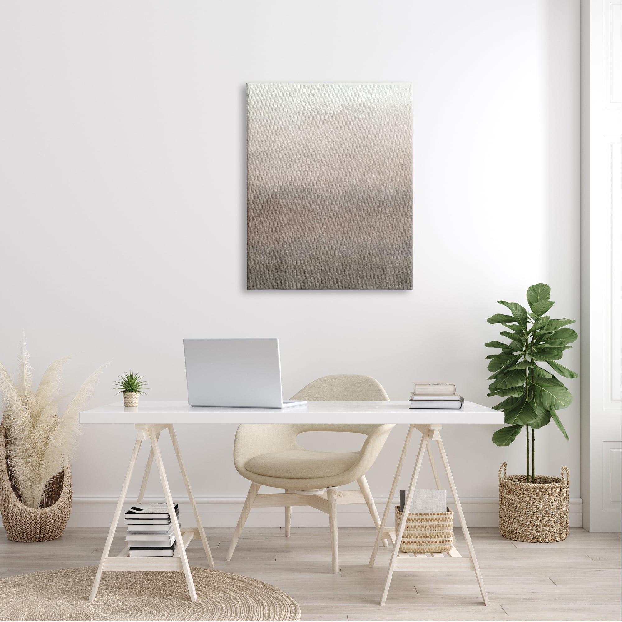Stupell Industries Abstract Brown & Tan Neutral Tones Collage Design Canvas Wall Art, 30 x 40, Design by Denise Brown