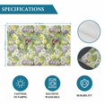 thumbnail image 6 of Green Botanical Placemats Set of 6, Spring Floral Summer Botanical Rustic Placemats for Dining Table, Place Mats for Kitchen Tabletop, Waterproof Wipeable Dining Table Mats Set, 6 of 9