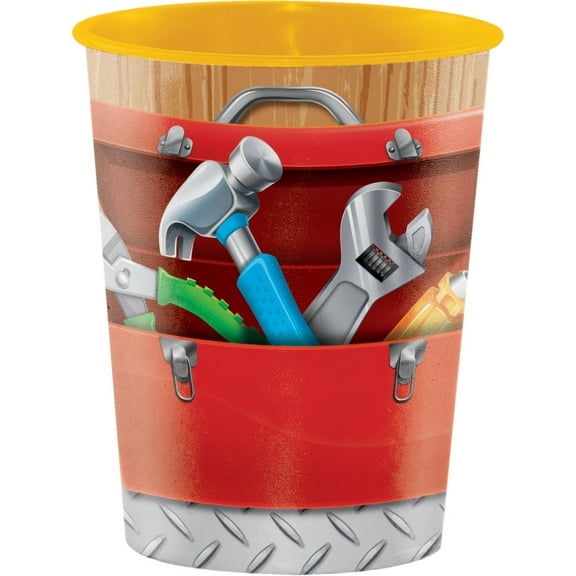 Creative Converting Handyman Party Plastic Souvenir Cup Party Supplies, Multicolor