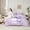 Purple, variant on Castle Fairy Cartoon Snowman 7-Piece Bedding Comforter Set for Preppy Children Teens,Merry Christmas Xmas King Bedding Sets,Happy New Year Ultra Soft Bed Sheets,Luxury Bedroom Decor