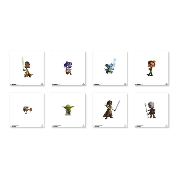 Gallery Pops Star Wars: Young Jedi Adventures - Character Wall Art Bundle (8-Pack)