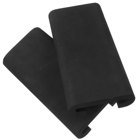 2 Pcs Dragon Boat Cushion Inflatable Paddleboard Seat Paddles Kayaks Black