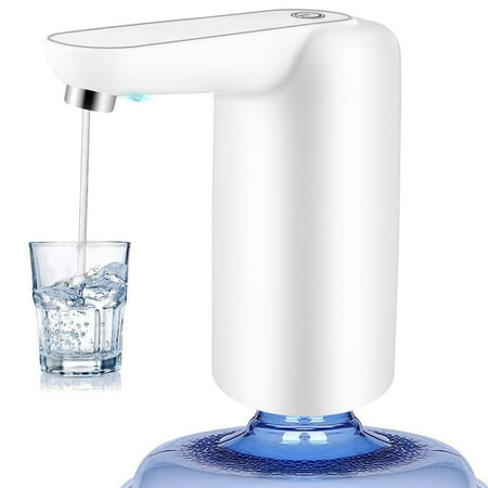 

Water Dispenser Automatic Water Bottle Pump Electric Water Pump for Bottled Water USB Charging Plug and Play Water Dispenser with LED Night Lights for Home Office Camping Outdoors Indoors Kitchen