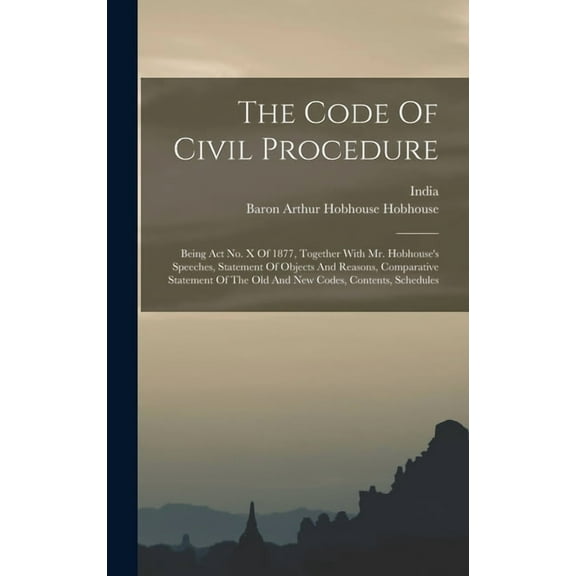 The Code Of Civil Procedure, (Hardcover)