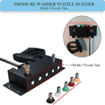 thumbnail image 2 of Pressure Washer Holder Power Washer Snow Foam Cannon Wall Mounted 1/4 Inch Quick Connect Organizer Car Wash Accessories, 2 of 8