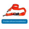 thumbnail image 2 of McKesson Spine Board Straps with Quick Release Buckle for Medical Backboards with Pins, Stretchers - Speed Clip Strap, Orange Nylon, 72 in, 1 Ct, 2 of 5