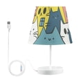 thumbnail image 2 of Cute Cats LED Desk Lamp Table Lamp USB Bedside Nightstand Small Lamp for Bedroom Living Room Kids Room, 2 of 8
