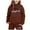 outfits 44#Brown, variant on Girls' Hoodies Set Long Sleeve Sweatpants and Joggers Kids with Letter Print for Toddler Kids Casual Outdoor Daily Wear Clothing Sets,Brown,Size 3 Y-4 Y
