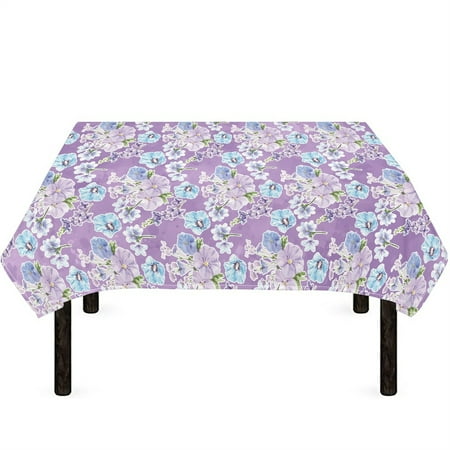 

Bivenant Store Floral Rectangle Tablecloth Table Cloth 100% Polyester Dust-Proof Table Cover for Party Table Cover Kitchen Dinning 60x104 inch