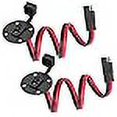 thumbnail image 3 of TEKITSFUN 2 Pack - SAE Power Socket Sidewall Port, Weatherproof SAE Quick Connect Solar Panel Mount Universal Flush-Mountable Connector, 12AWG SAE Cable with 8 Screws (2 Pack 12AWG SAE), 3 of 5