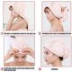 thumbnail image 3 of serviettes Cheveux, Lot De 2 Serviettes Cheveux Schantes, Serviettes Cheveux Bandana En Microfibre Super Absorbantes Avec Bouton, Cheveux Scha, 3 of 5