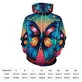thumbnail image 2 of Hoodies Watercolor Butterfly Casual Pullover Hoodie Long Sleeve Sweatshirts Birthday Gift, 2 of 5