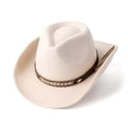 thumbnail image 2 of LILIYA Packable Western Cowboy Hat for Women and Men, Foldable Wide Brim Travel Hats, Lightweight Sun Protection Breathable Headwear for Trips and Vacations, 2 of 4
