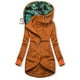 thumbnail image 1 of Pntutb moda mujer manga larga otoño blusa estampada con capucha cárdigan bolsillo cremallera abrigo tops rollbacks Pntutb Pntutb-3404, 1 of 3