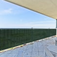 thumbnail image 6 of 3' x 97' Dark Green Residential Commercial Privacy Deck Fence Screen 160 GSM Weather Resistant Outdoor Protection Fencing Net for Balcony Verandah Porch Patio Pool Backyard Rails, 6 of 6