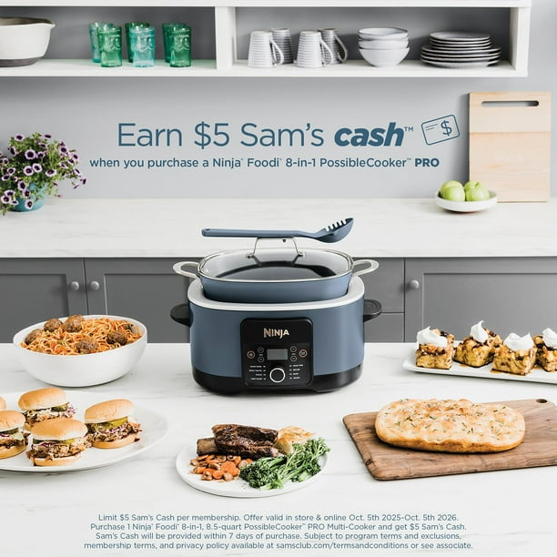 Multi Cooker Crock Pot Ninja Foodi Ninja Foodi 8-in-1, Quart