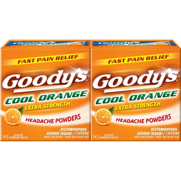 GOODY'S Extra Strength Cool Orange 24ct2pk