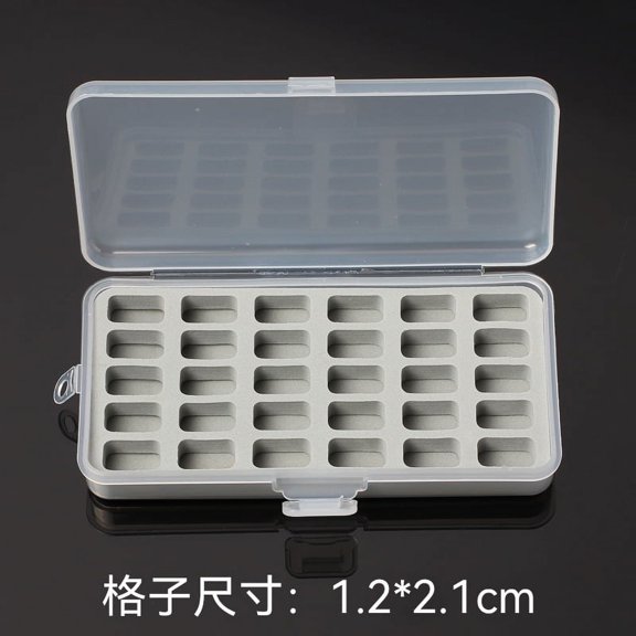 BERTDOMD Plastic Bobbin Storage Box Organizer for Sewing Machine Bobbins and Thread Spools Quilting Craft Storage Small Sewing Box Clear Plastic Case